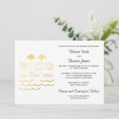 Twee minder vissen in het Zee huwelijk Kaart (Staand voorkant)