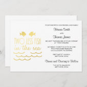 Twee minder vissen in het Zee huwelijk Kaart (Voorkant / Achterkant)