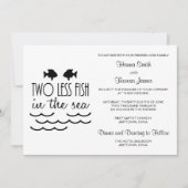 Twee minder vissen in het Zee huwelijk Kaart (Voorkant)