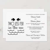 Twee minder vissen in het Zee huwelijk Kaart (Voorkant / Achterkant)