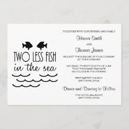 Twee minder vissen in het Zee huwelijk Kaart