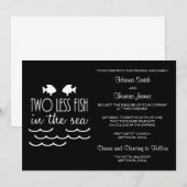 Twee minder vissen in het Zee huwelijk Kaart (Voorkant / Achterkant)