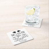 Twee minder vissen in het Zee huwelijk Kartonnen Onderzetters (Insitu)