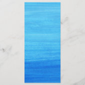 Twee Minder Vissen in het Zee Kuststrand Bruiloft Menu (Achterkant)