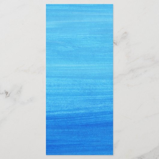 Twee Minder Vissen in het Zee Kuststrand Bruiloft Menu (Achterkant)