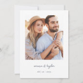 Twee minder vissen in het Zee Nautical Photo Save The Date (Achterkant)