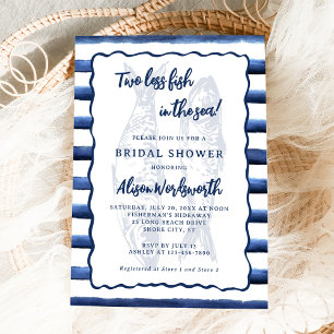 Twee minder vissen in het Zee Nautisch Vrijgezelle Kaart