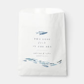 Twee minder vissen in het Zee persoonlijke bruilof Bedankzakje (Voorkant)