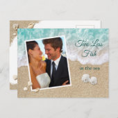 Twee Minder Vissen in het Zee Sla de Datumfoto op Briefkaart (Voorkant / Achterkant)