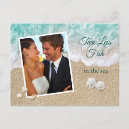 Twee Minder Vissen in het Zee Sla de Datumfoto op Briefkaart