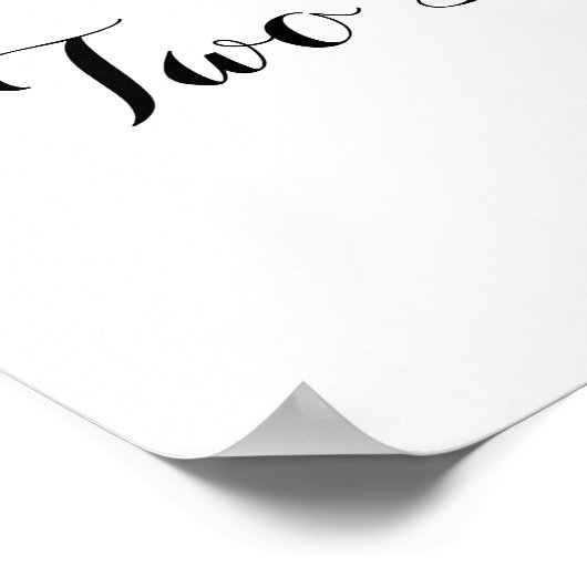 Twee minder vissen in het Zee Thumbprint Guest-boe Poster (Hoek)