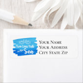 Twee minder vissen in het Zee Waterverf bruiloft l Etiket (Insitu)