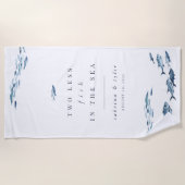 Twee minder vissen in het Zee weduwschap Strandlaken (Voorkant)