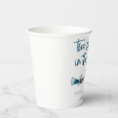 Twee minder vissen in zee Trouwdag Papieren Bekers (Rechts)