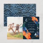 Twee minder vissen Save the Date Kaart (Voorkant / Achterkant)