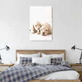 Twee Miniature Dachshund Canvas Afdruk (Insitu (Slaapkamer))