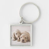 Twee Miniature Dachshund Sleutelhanger (Voorkant)