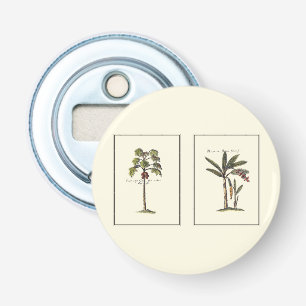 Twee miniaturen met palmbomen button flesopener