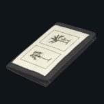Twee miniaturen met palmbomen drievoud portemonnee<br><div class="desc">Twee miniatuuromhulde prints palmbomen. Eenvoudig en subtiel,  dit stuk zal niet afleiden van de opening van een kamer. Zou een geweldig cadeau voor jezelf of een geliefde zijn!</div>