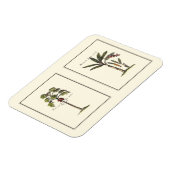 Twee miniaturen met palmbomen magneet (Linkerzijde)