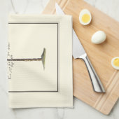 Twee miniaturen met palmbomen theedoek (Quarter Fold)