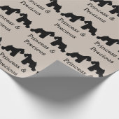 Twee Miniatuur Schnauzers Honden Cadeaupapier (Hoek)