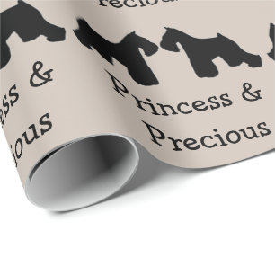 Twee Miniatuur Schnauzers Honden Cadeaupapier
