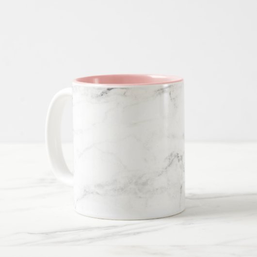 Twee minimalistische Mok van de Marmer van Tone (Voorkant links)