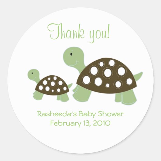 Twee Mod Green Dot Turtles zijn voor Stickers (Voorkant)