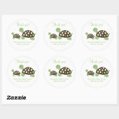 Twee Mod Green Dot Turtles zijn voor Stickers (Vel)