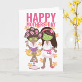 Twee Moeders Dag Moeders Blij Gay Moeders Dag Kaart (Gele Bloem)