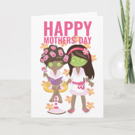Twee Moeders Dag Moeders Gelukkige HBT Moedersdag Kaart