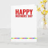 Twee moeders Fijne lesbische moedersdag Kaart (Gele Bloem)