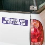 TWEE MOEDERS IS BETER DAN ÉÉN -.png Bumpersticker (Op Truck)