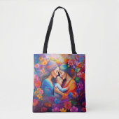 Twee moeders met hun Baby Tote Bag (Voorkant)