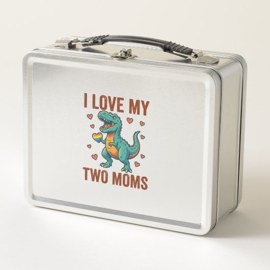 Twee moeders trots dinosaurus vector T-shirt ontwe (Voorkant)