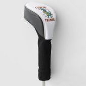 Twee moeders trots dinosaurus vector T-shirt ontwe Golfheadcover (Schuin)