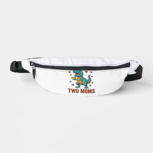 Twee moeders trots dinosaurus vector T-shirt ontwe Heuptasje