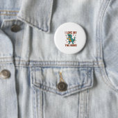 Twee moeders trots dinosaurus vector T-shirt ontwe Ronde Button 5,7 Cm (In situ)