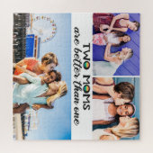 Twee moeders zijn beter dan één foto van moederdag legpuzzel (Horizontaal)