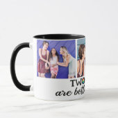 Twee moeders zijn beter dan één foto van moederdag mok (Links)