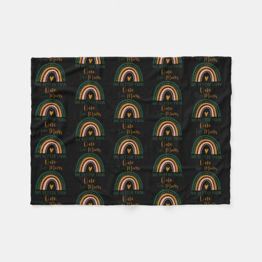 Twee moeders zijn beter dan één lesbische moeder fleece deken (Voorkant (Horizontaal))