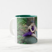 Twee mok koffie met ballet. (Voorkant links)