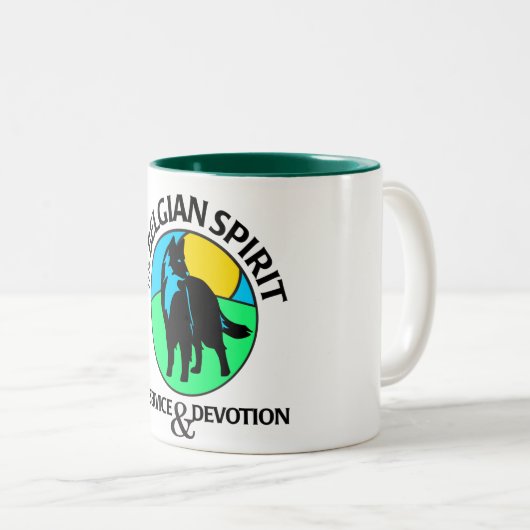 Twee Mok met Belgische spionagesymbool (Voorkant rechts)