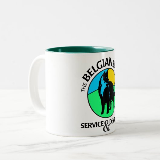 Twee Mok met Belgische spionagesymbool (Voorkant links)