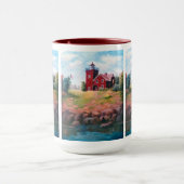 Twee Mok van de vuurtoren van Harbors (Midden)