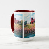 Twee Mok van de vuurtoren van Harbors (Voorkant links)