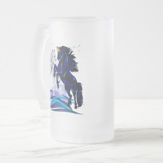 Twee Mokken Unicorns en Waves (Voorkant links)