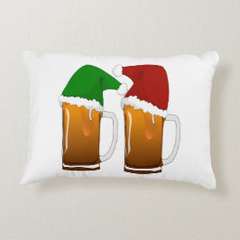 Twee Mokken van Christmas Beer Cheer Decoratief Kussen