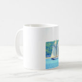 twee mokken voor het zeilen van schotels (Voorkant links)